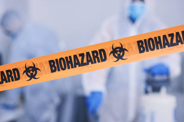 Professional Biohazard Cleanup technician working in University Place, WA